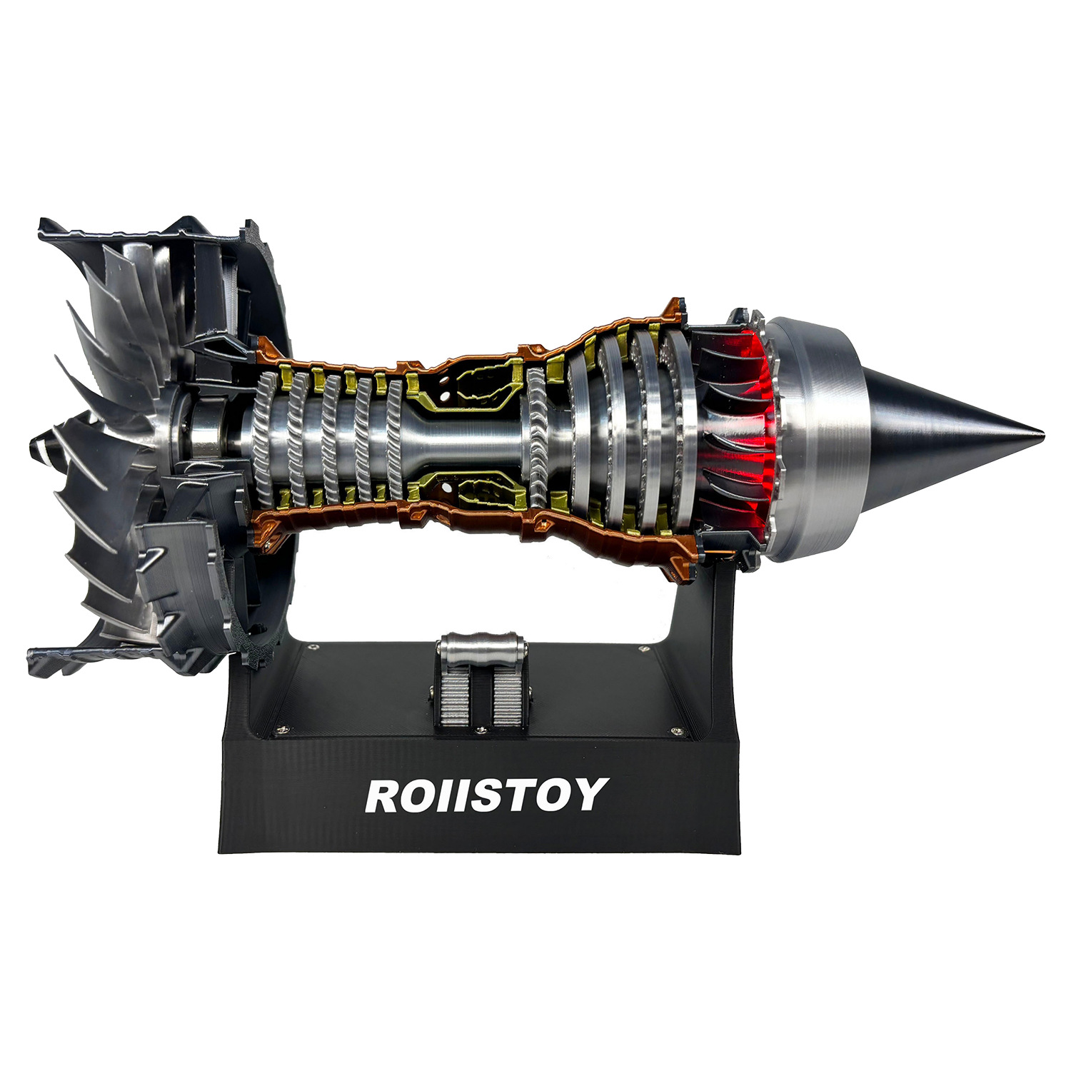 Model Kit Jet Engine - ชุดประกอบเครื่องยนต์เจ็ทแบบเทอร์โบแฟน พร้อมแสงและเสียง ของเล่นประกอบเอง โมเดลเครื่องบิน ของขวัญเพื่อการศึกษาสำหรับเด็ก