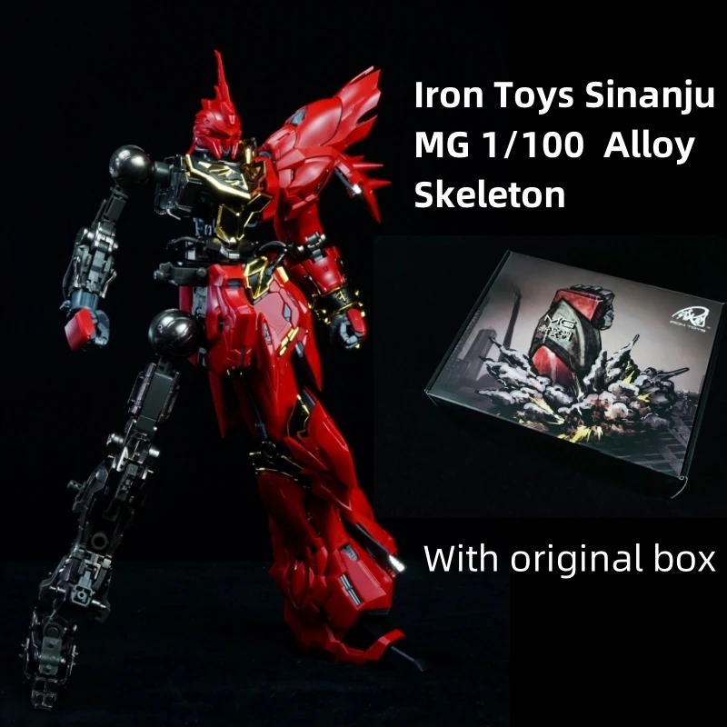 Model Kit Gundam Mg - ของเล่นเหล็กกรอบโลหะสําหรับ Sinanju 1/100 MG MSN-06S โลหะผสม
