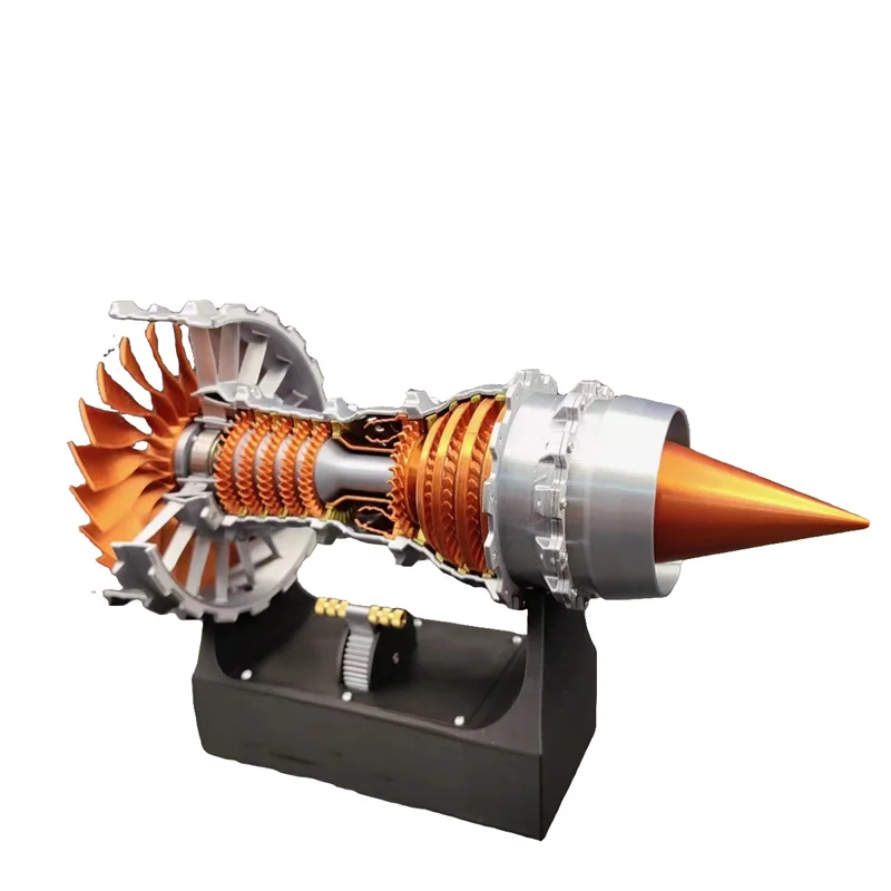 Model Kit Jet Engine - เทอร์โบพัดลมเครื่องยนต์27cm DIY ชุดประกอบโมเดลการบินการบินการบินการชาร์จไฟฟ้าการควบคุมความเร็วโมเดลเครื่องยนต์เครื่องบินเจ็ท