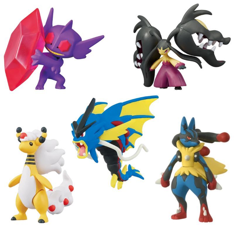 Model Kit Lucario - ฟิกเกอร์โปเกมอน TOMY รุ่นลิมิเต็ดอิดิชั่น เมกะซีรีส์ ปี 2025