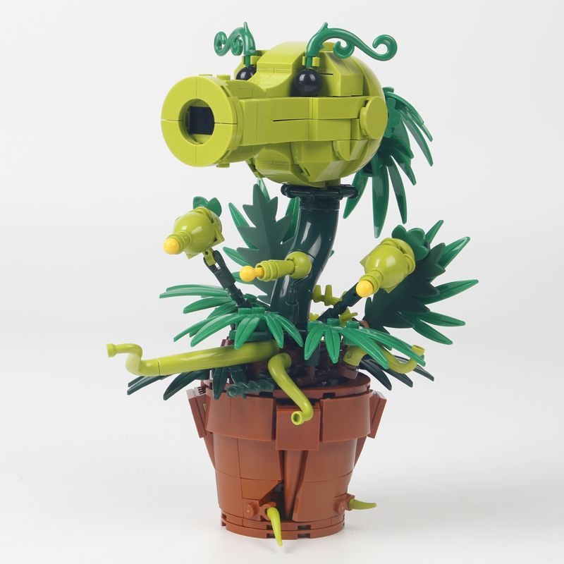 Model Kit Vs Figure - ตัวต่อพลาสติก Plants vs. Zombies ชุดประกอบโมเดลพืชกินเนื้อ ประกอบเป็นรูปตัวละคร