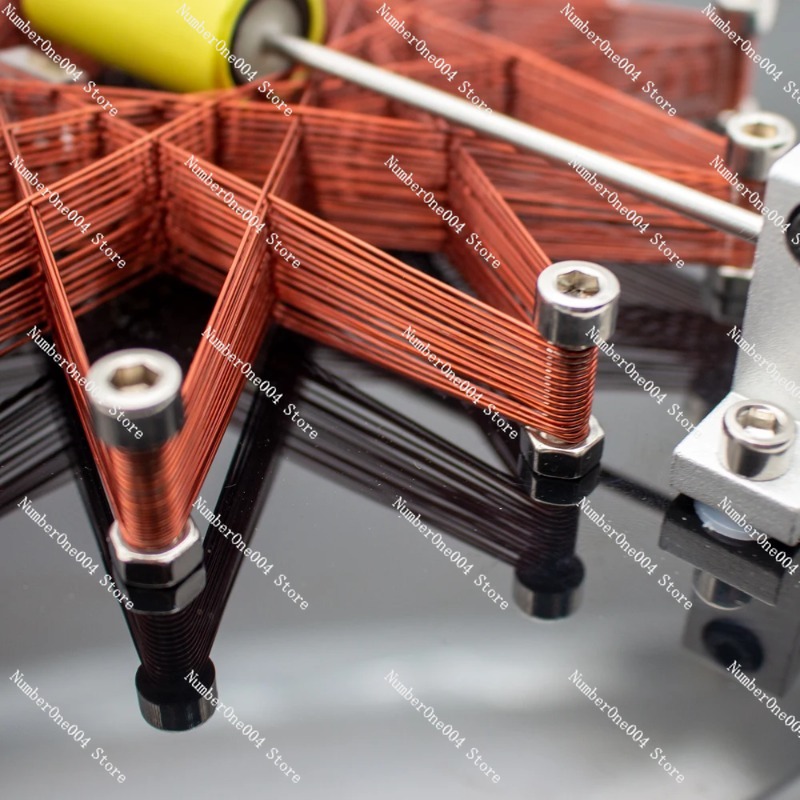 Model Kit Motor - ชุดอุปกรณ์ทดลองแม่เหล็กไฟฟ้า DIY สำหรับนักเรียน ชุดประกอบมอเตอร์คอยล์ ของเล่นเสริมการเรียนรู้ฟิสิกส์