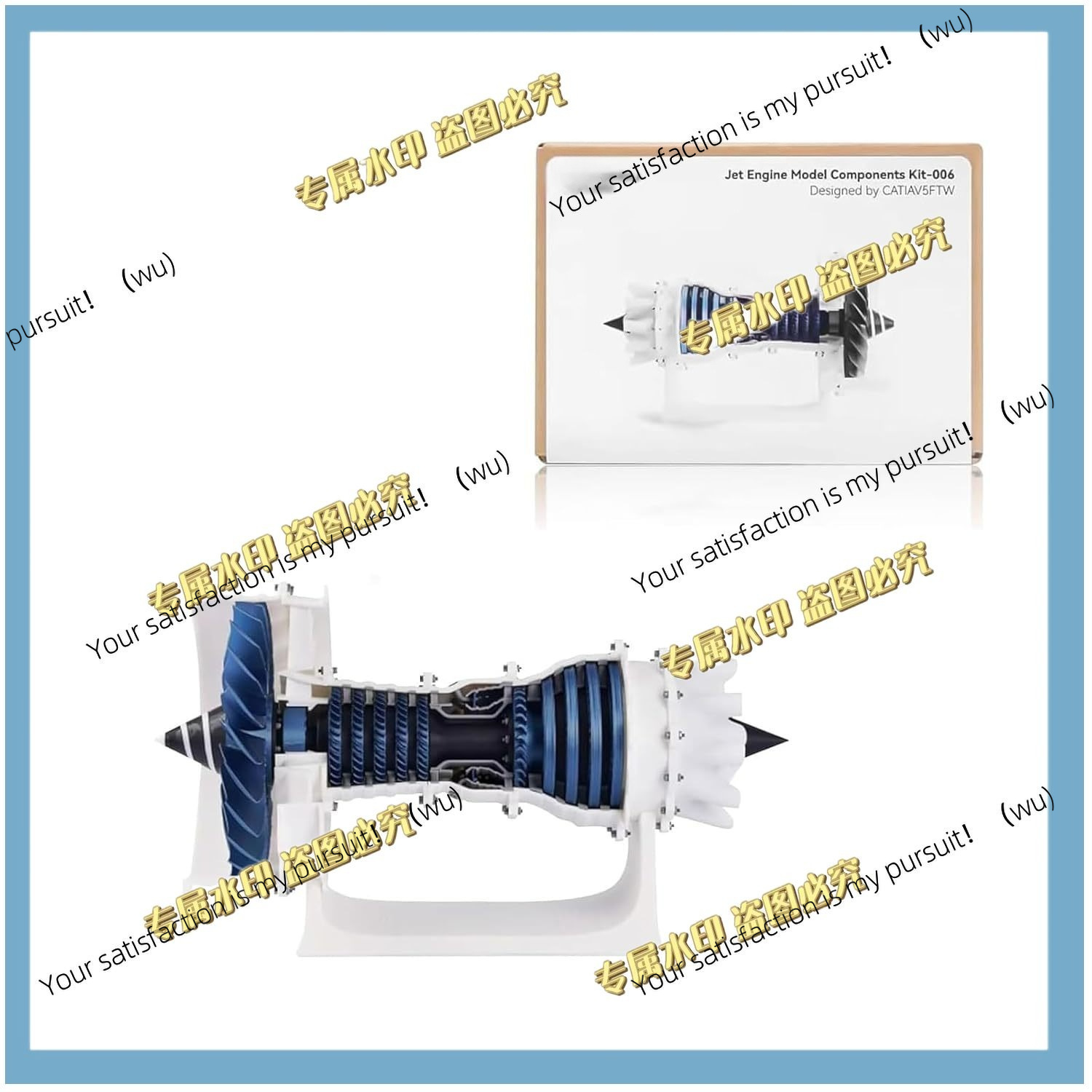 Model Kit Jet Engine - ชุดประกอบเครื่องยนต์เจ็ท รุ่น MH006 สำหรับ Bambu Lab