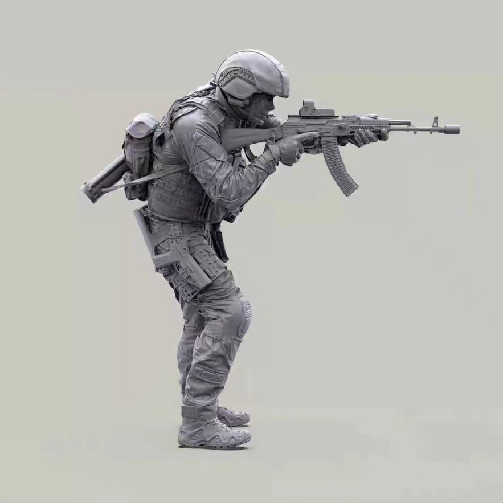 Model Kit Entry Grade - 1:35 ชุดเรซิ่นชุด 35730 Modern ทหารยิงท่าทาง