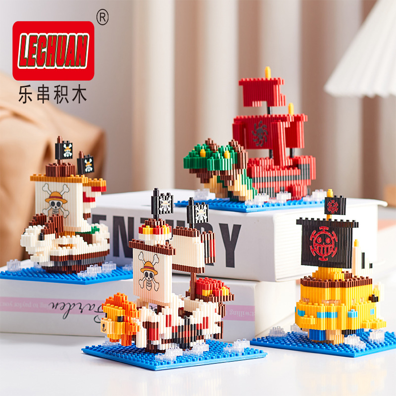 Model Kit Thousand Sunny - Thousand Sunny Micro Building Blocks Linkgo
