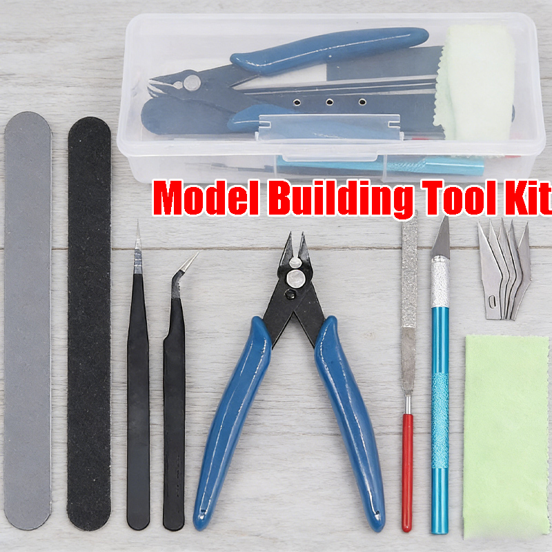 Model Kit Gunpla - ชุดเครื่องมือประกอบโมเดลกันพลาที่สมบูรณ์แบบ เครื่องมือประกอบที่จำเป็นสำหรับการสร้างโมเดลกันพลาด้วยอุปกรณ์ระดับมืออาชีพ