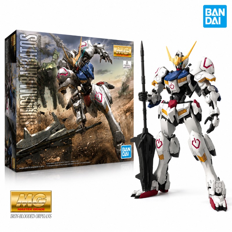 Model Kit Gundam Mg - แบนได MG 1/100 บาร์บาโตส กันดั้มของแท้จากญี่ปุ่นโครงสร้างกลไกแอ็คชั่นฟิกเกอร์ของเล่นของขวัญ