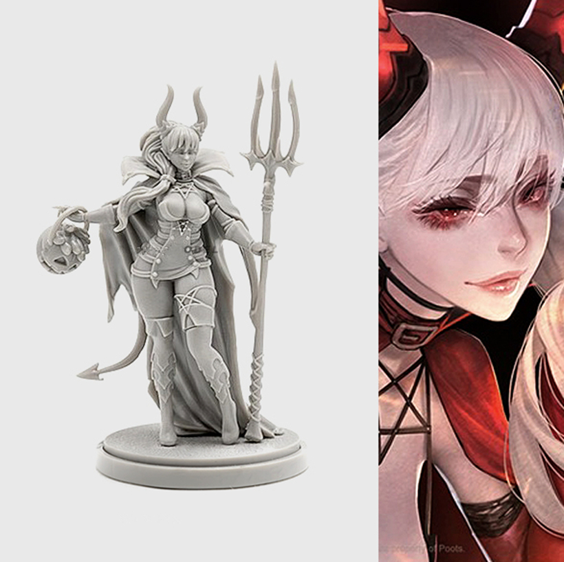 Model Kit Entry Grade - ชุดโมเดลเรซิ่น KINGDOM DEATH KD Goddess Collection