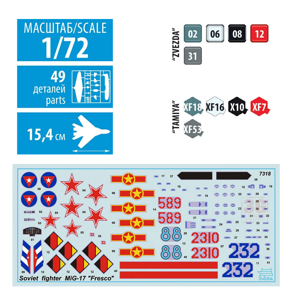 ZVEZDA 7318 1/72 ชุดโมเดลจำลอง - Model Kit Vintage บทวิจารณ์และราคา