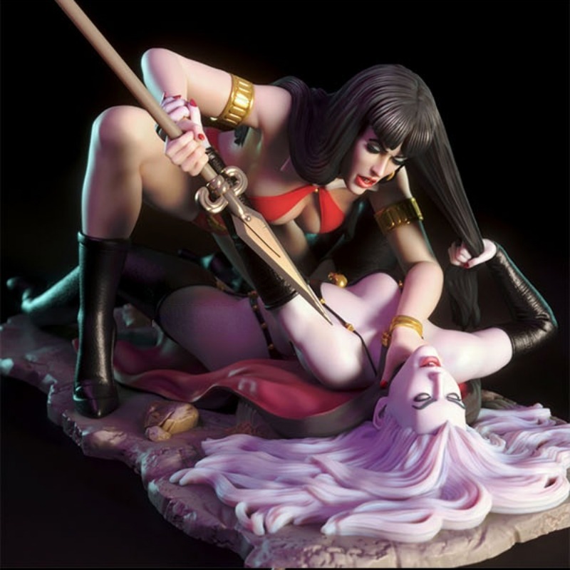 โมเดลหุ่นยางเรซิน Vampirella V - Model Kit Vs Figure บทวิจารณ์และราคา