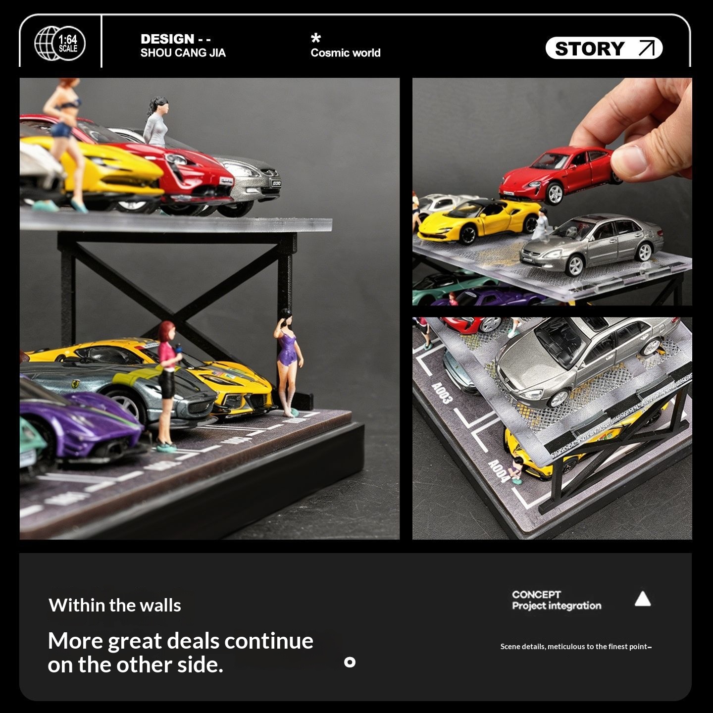 คอลเลคเตอร์ 1:64 สเกล โรงจอดรถ - Model Kit Diorama บทวิจารณ์และราคา