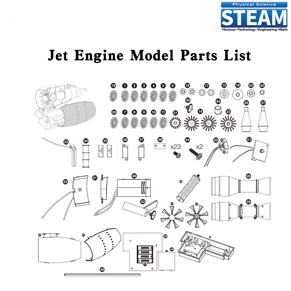 Jet เครื่องบินรุ่นเครื่องยนต์  - Model Kit Jet Engine บทวิจารณ์และราคา