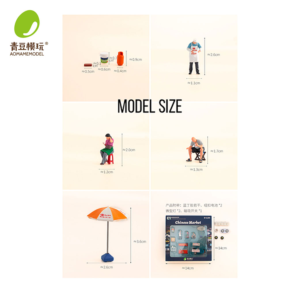 ชุดโมเดลตลาดกลางคืน 1/64 - ร้า - Model Kit Diorama บทวิจารณ์และราคา