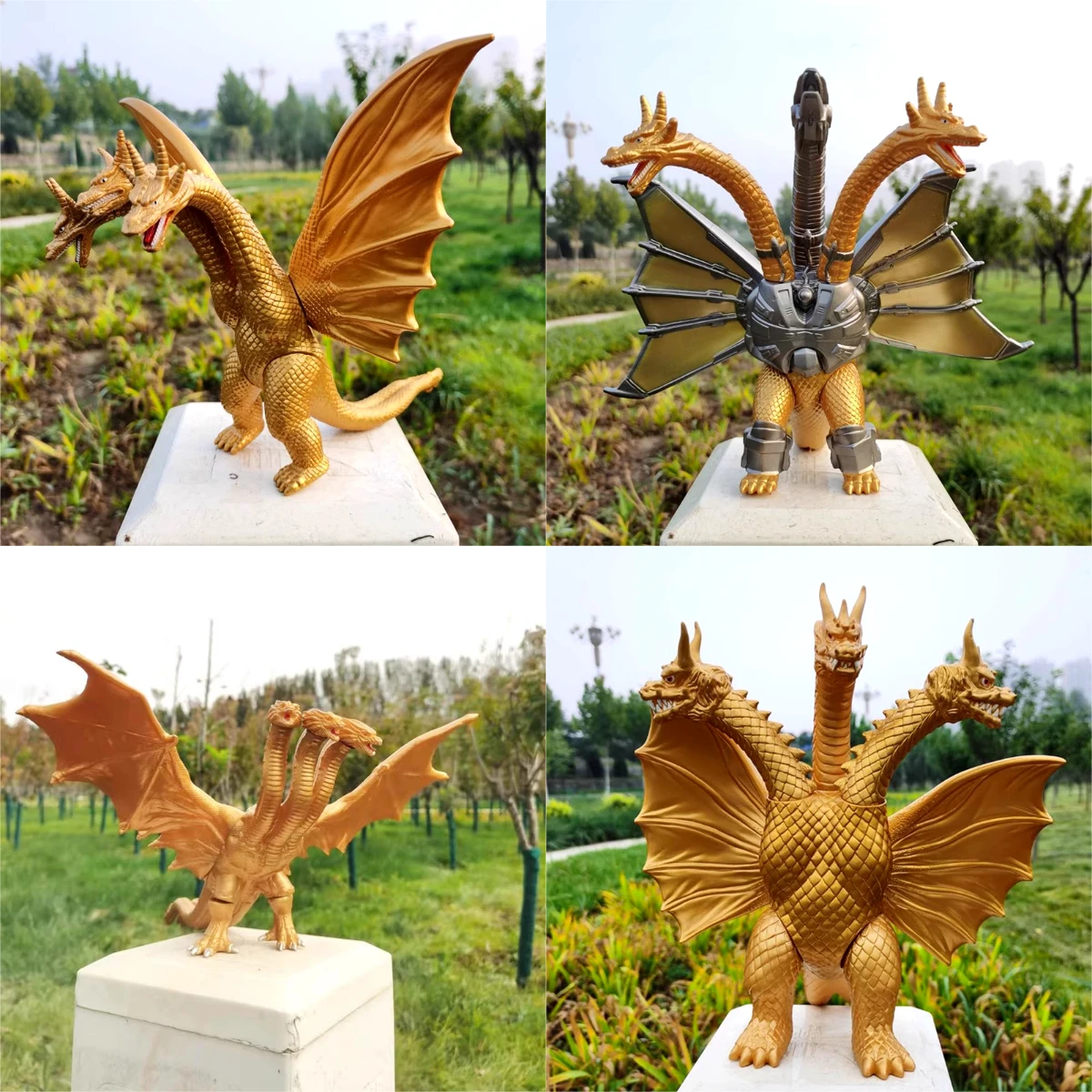 ขนาดใหญ่ขนาดสามหัว Dragon King - Model Kit Vs Figure บทวิจารณ์และราคา