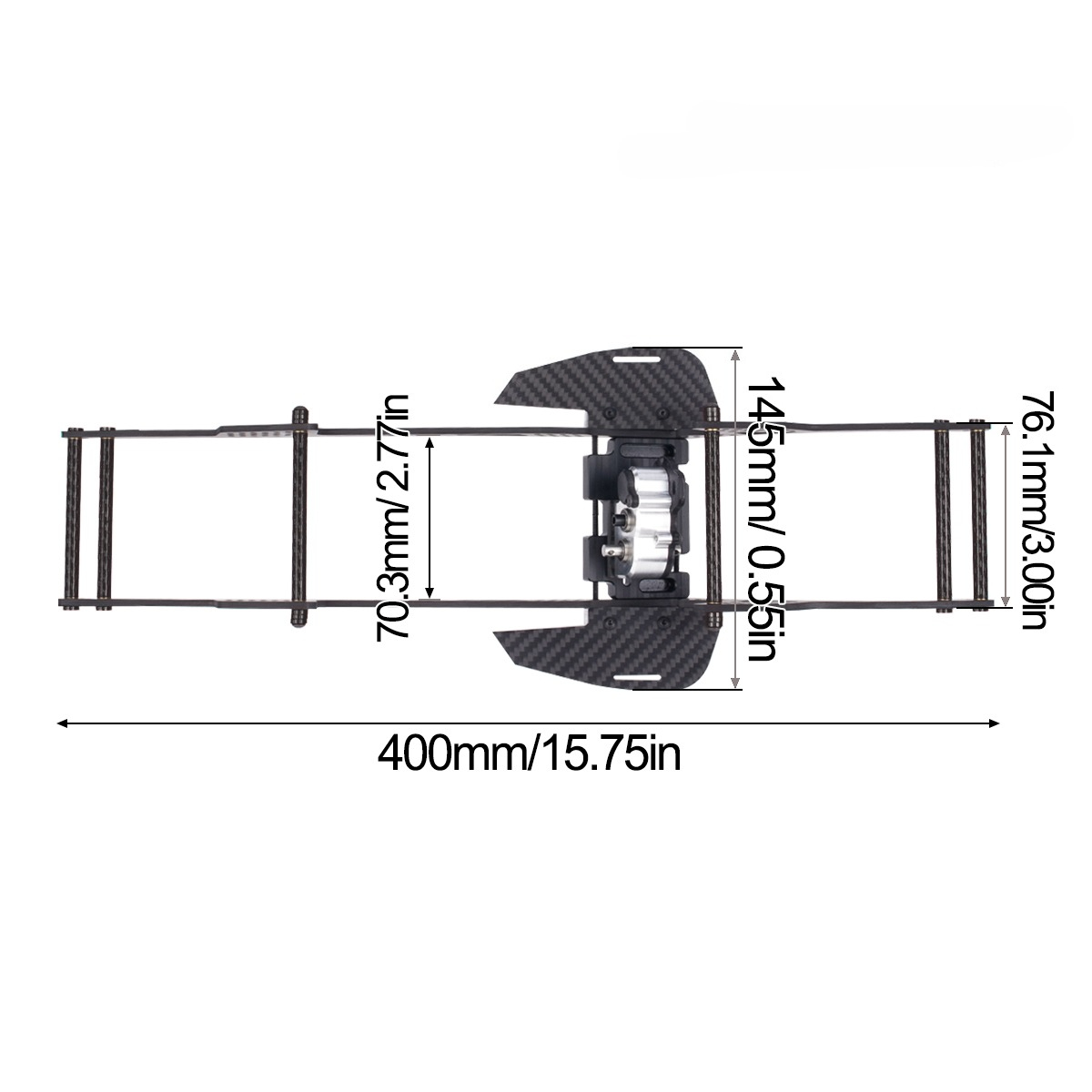LCG แชสซีชุดสําหรับ 1/10 RC Cr - Model Kit Helicopter บทวิจารณ์และราคา